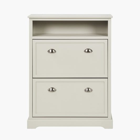 Croft Linen Pine Wood Shoe Storage Unit