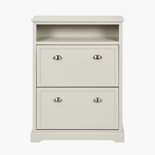 Croft Linen Pine Wood Shoe Storage Unit