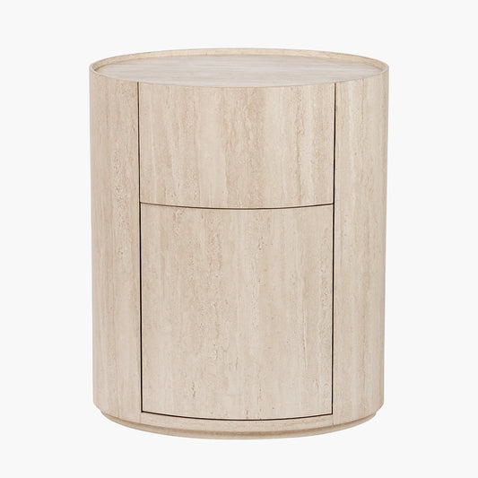 Tivoli Travertine Effect Veneer 1 Drawer, 1 Door Unit