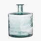 Clear Recycled Glass Bottle Vase
