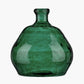 Sea Green Organic Shaped Recycled Glass Vase