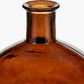 Pecan Brown Round Recycled Glass Vase