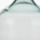 Clear Recycled Small Bottle Vase With A Raffia Wrapped Neck