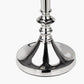 Trafalgar Nickel Metal Palm Tree Table Lamp Base with Athira 30cm Multi Chevron Design Mushroom Pleat Tapered Lamp Shade