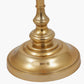 Trafalgar Gold Metal Palm Tree Table Lamp Base with Stellan 35cm Green Slubbed Silk Mix Gold Lined Cylinder Lampshade