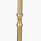 Trafalgar Gold Metal Palm Tree Floor Lamp Base with Harry 45cm Black Cotton Mix Cylinder Lampshade