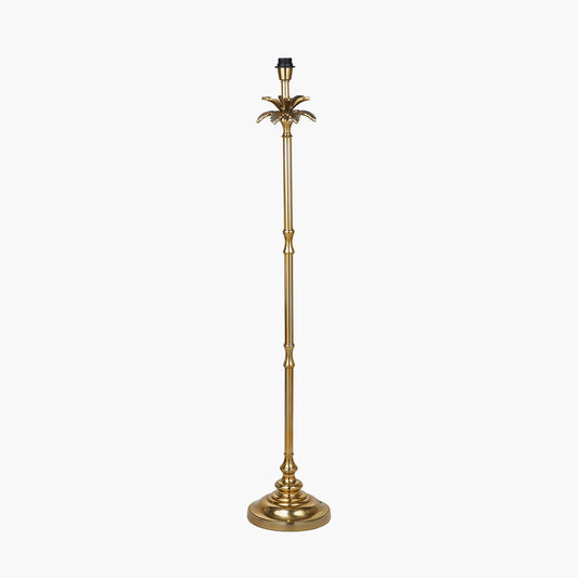 Trafalgar Gold Metal Palm Tree Floor Lamp Base