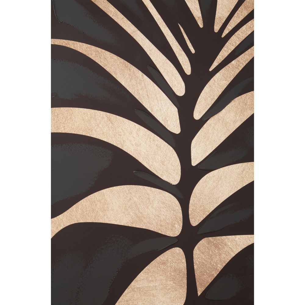 Astratto_Canvas_Black_Leaf_Design_Wall_Art_interia.co.uk