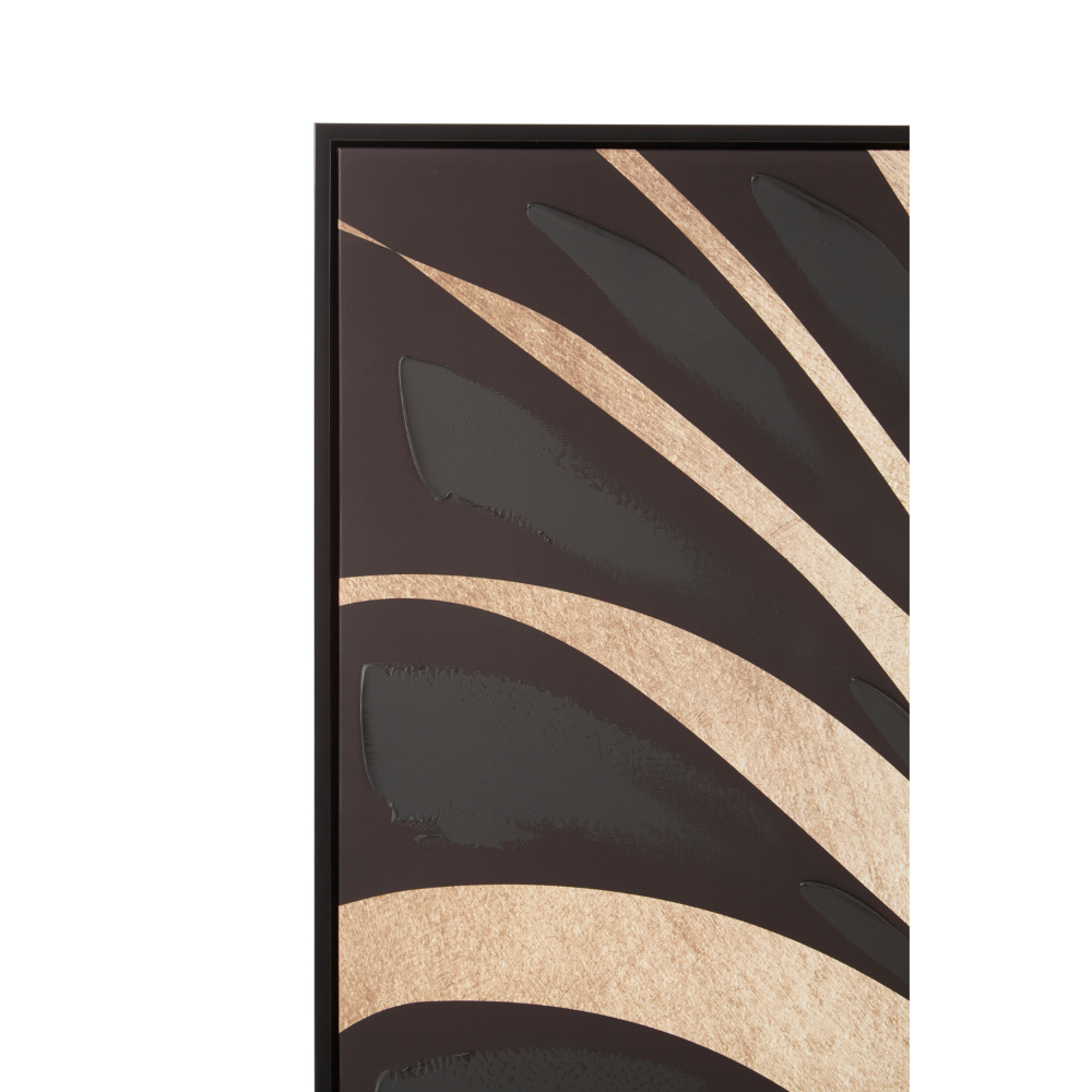 Astratto_Canvas_Black_Leaf_Design_Wall_Art_interia.co.uk