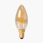 Calex LED E14 Lustre Glass Filament Candle