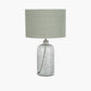 Chinon Glass Table Lamp Base and Shade Moss