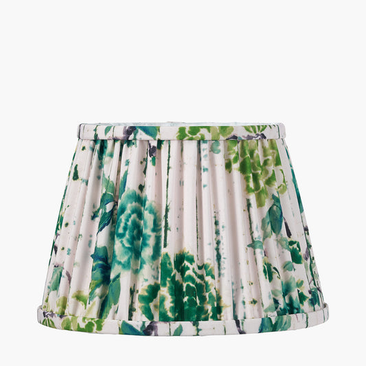 Kyoto Flower 10 Pleated Shade Emerald