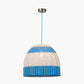 Brera Rattan Ceiling Pendant Cobalt