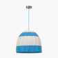 Brera Rattan Ceiling Pendant Cobalt