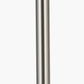 Sesvenna Brushed Silver Metal Stick Table Lamp Base with Savoie 25cm Pleated Shade Cobalt