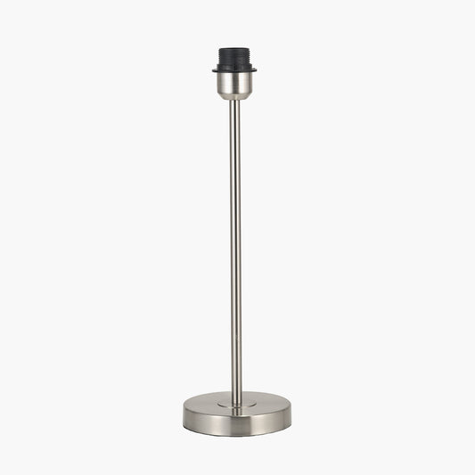 Sesvenna Brushed Silver Metal Stick Table Lamp Base
