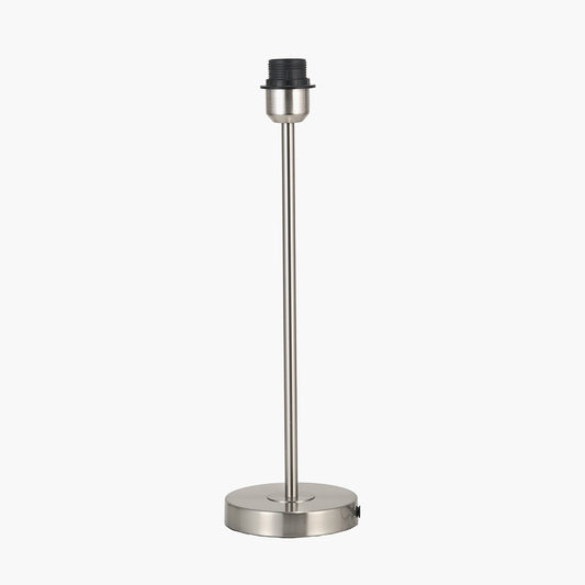 Sesvenna Brushed Silver Metal Stick Table Lamp Base
