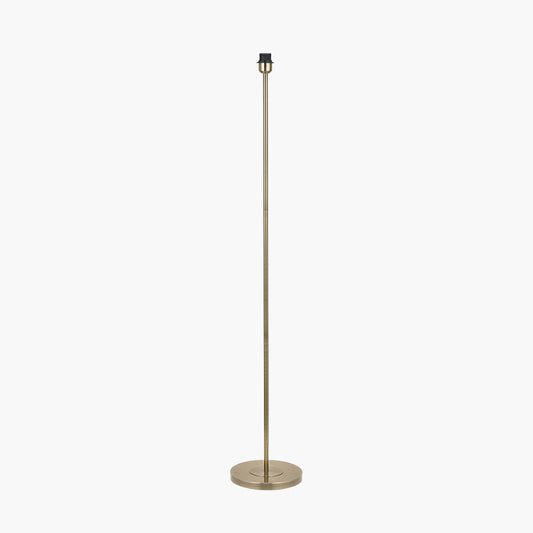 Sesvenna Antique Brass Metal Stick Floor Lamp Base