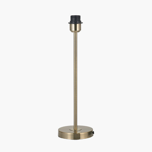 Sesvenna Antique Brass Metal Stick Table Lamp Base