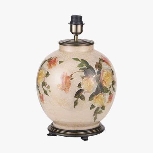 Classic Rose Large Glass Table Lamp Base