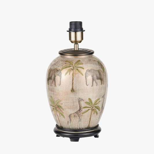 Safari Medium Glass Table Lamp Base