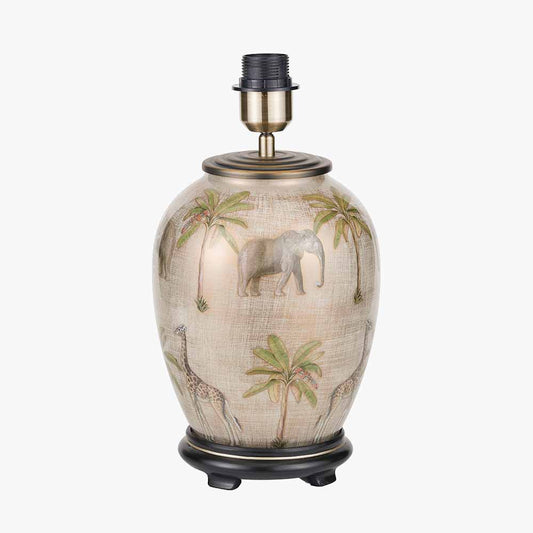Safari Medium Glass Table Lamp Base