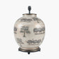 Guinea Fowl Large Glass Table Lamp Base