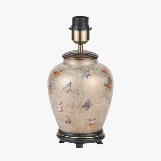 Butterflies Small Glass Table Lamp Base