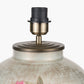 Rhododendron Large Glass Table Lamp Base with Harry 45cm Ivory Cotton Mix Cylinder Lampshade