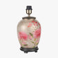 Dahlia Alstroemeria Medium Glass Lamp Base