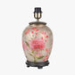 Dahlia Alstroemeria Medium Glass Lamp Base