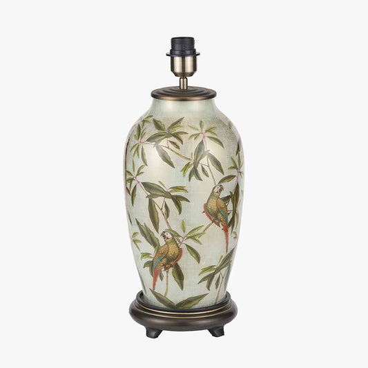 Parrot Tall Glass Table Lamp Base