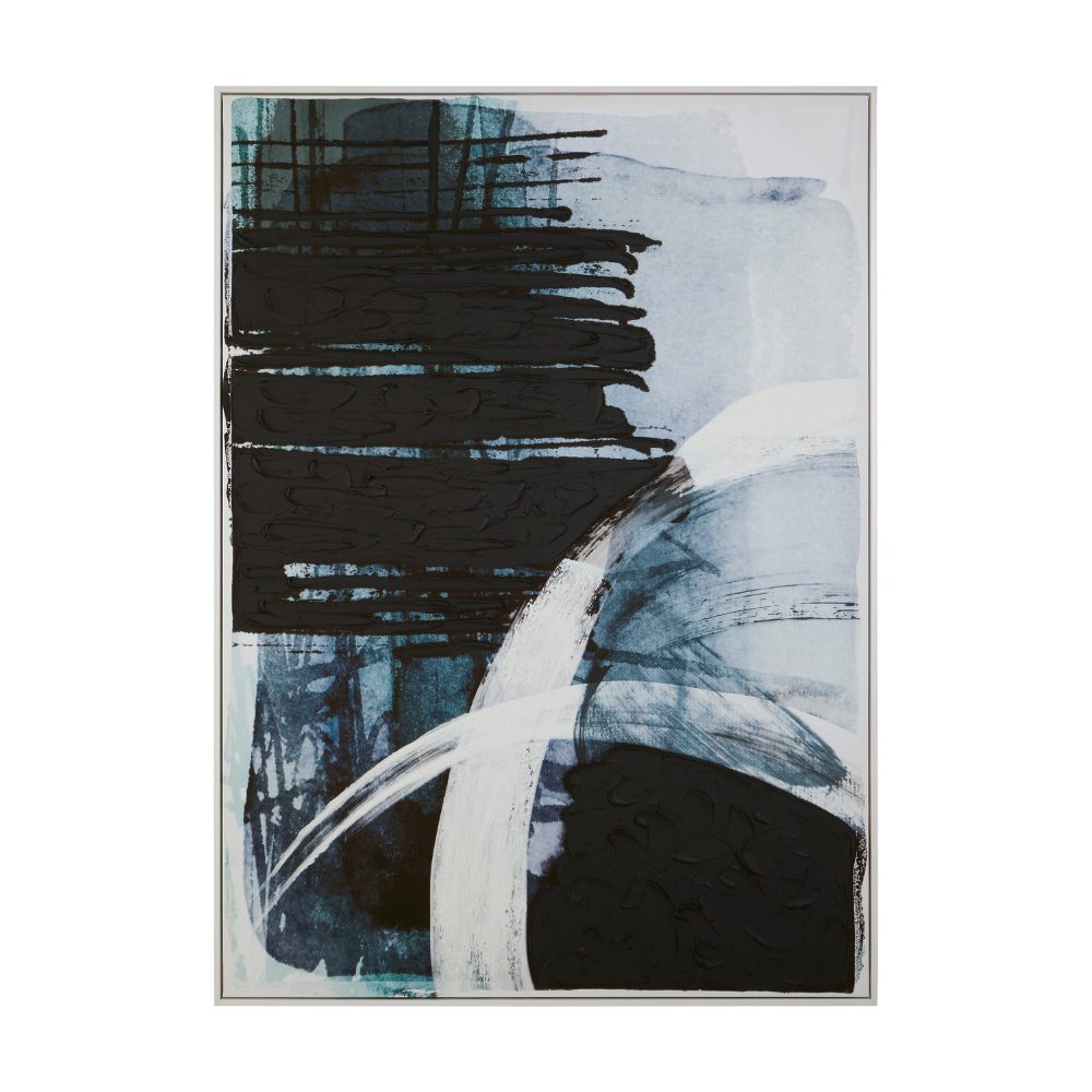Astratto_Blue_And_Black_Wall_Art_interia.co.uk