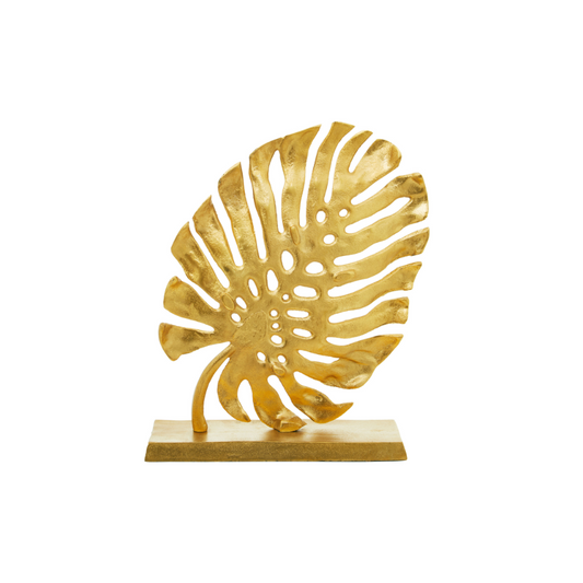 Lena_Prato_Gold_Finish_Leaf_Sculpture_interia.co.uk