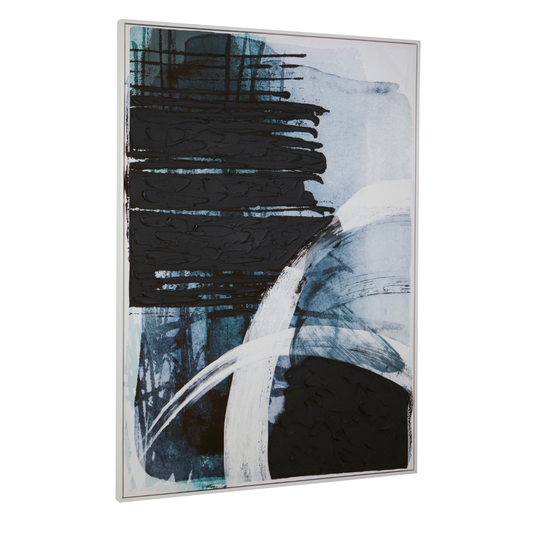 Astratto_Blue_And_Black_Wall_Art_interia.co.uk