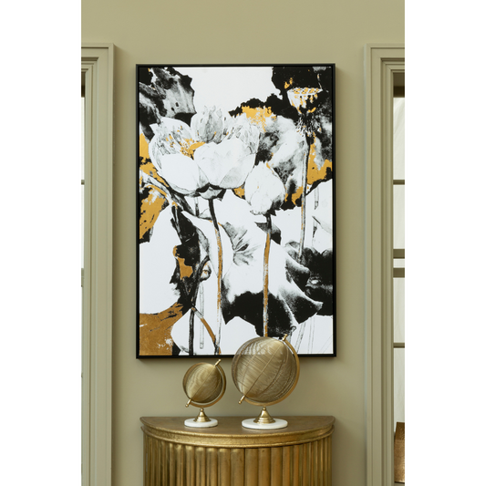Astratto_Metallic_Flower_Wall_Art_interia.co.uk
