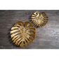 Prato Monstera Large Gold Finish Leaf Dish