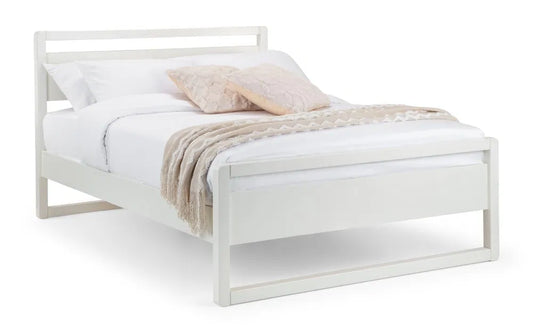 Venice 135cm Double Bed - Surf White