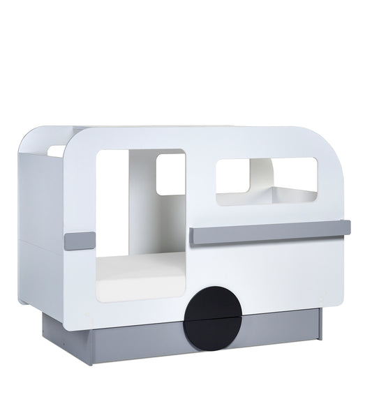 Tourer Caravan Bed - Vapor Grey And White