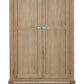 Memphis Limed Oak 2 Door 1 Drawer Wardrobe