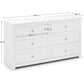Radley 6 Drawer Chest - Surf White