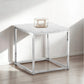 Scala White Marble Top Lamp Table