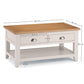 Richmond Coffee Table With 2 Drawers - Grey/Pale Oak