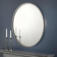 Octave Round Pewter Wall Mirror