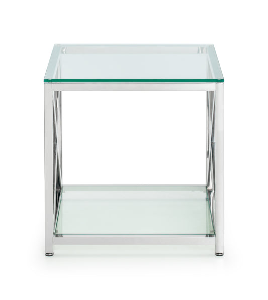 Miami Lamp Table - Silver