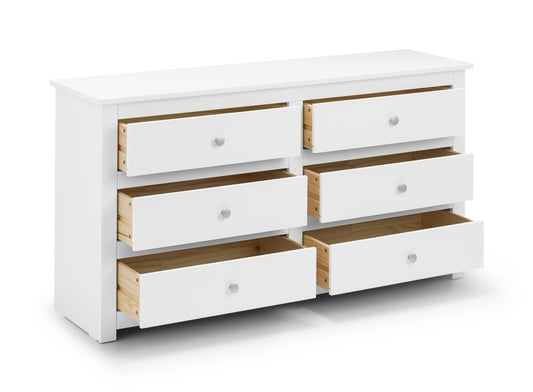 Radley 6 Drawer Chest - Surf White