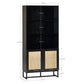 Padstow Tall Bookcase - Black