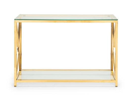 Miami Console Table - Gold