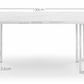 Positano Marble & Chrome Dining Table
