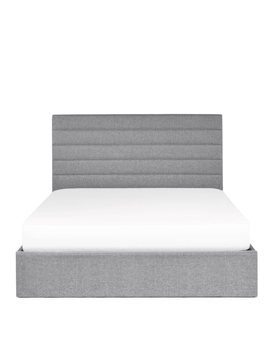 Merida Ottoman Storage 150cm King Bed - Grey